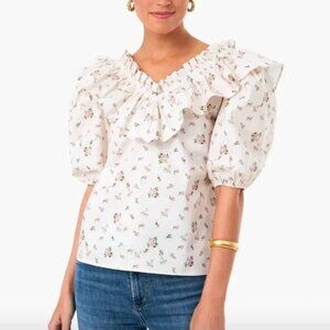 Tuckernuck Hyacinth House Ruffle Collar Charlotte Blouse